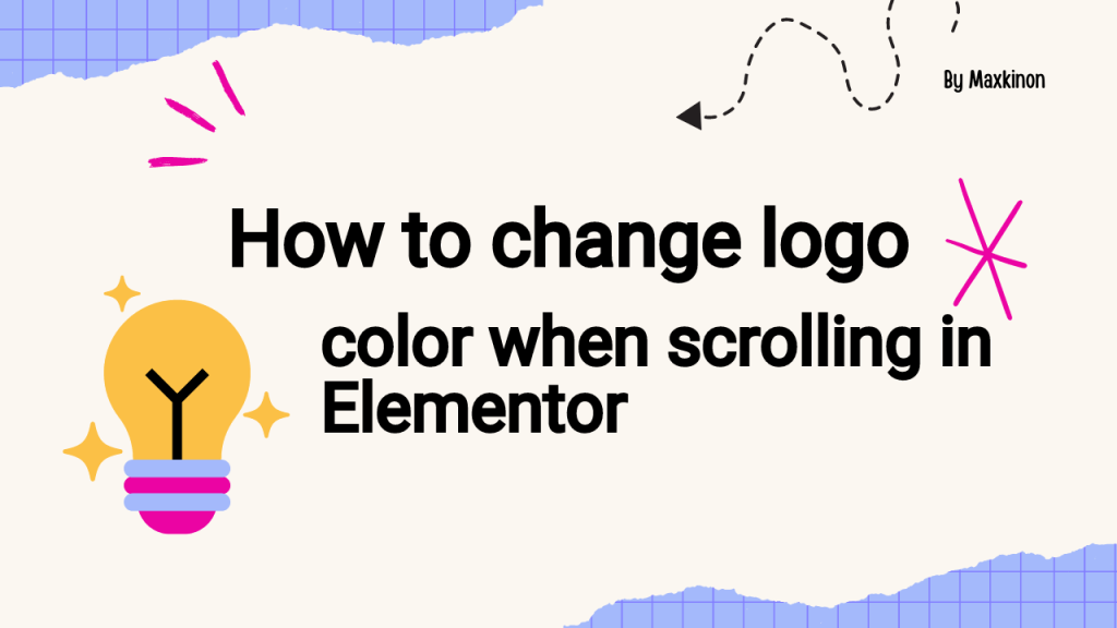 How to change logo color when scrolling in Elementor