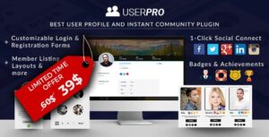 UserPro – Community and User Profiles WordPress Plugin UserPro  + Addons – Update 3 August 2022