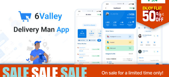 6Valley e-commerce – Delivery Man flutter app