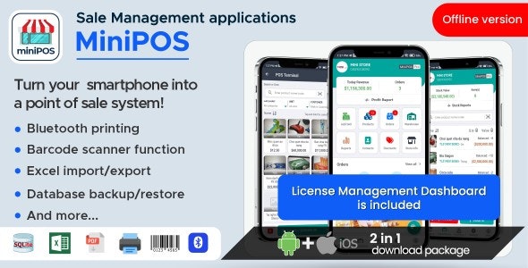 MiniPOS Offline – Xamarin.Forms Mobile POS Application with License System Nulled