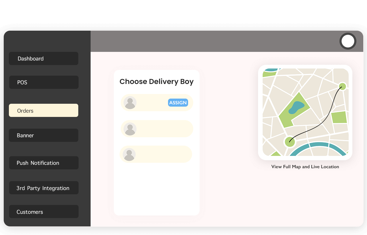 Delivery Order Zone Maxkinon